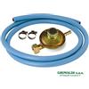 REGOLATORE 1 KG/H PER BOMBOLA GAS GPL CUCINA BARBECUE + TUBO GPL 2M + 2 FASCETTE