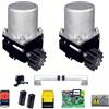 DIEFFEMATIC KIT 2 MOTORI AUTOMAZIONE CANCELLO SCORREVOLE 230V 300Kg PER DOPPIA DUE ANTA dfm