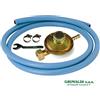 KIT REGOLATORE 1 KG/H PER BOMBOLA GAS GPL + TUBO GPL 2M + 2 FASCETTE + CHIAVE