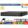 ENVIO XVR DVR 6in1 AHD CVI TVI CVBS XVI IP 8CH CANALI 5 MPX CLOUD P2P UTC HUMAN DETECT