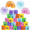 flintronic 24 Pezzi Mini Smiley Spring, Molla Giocattolo per Bambini, Gadget Com