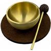 Mini Campana Tibetana in Ottone Fatto a Mano Diffusore Aromi in Pietra Lavica