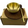 Mini Campana Tibetana in Ottone Fatto a Mano Diffusore Aromi in Pietra Lavica