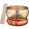 Mini Campana Tibetana in Ottone Fatto a Mano Diffusore Aromi in Pietra Lavica