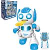Lexibook, Powerman® Shoot - Il Mio Primo Robot lanciadischi, Robot telecomandato programmabile, Suona Musica e Balla, Effetti sonori e Luminosi, 12 Dischi di gommapiuma, ROB17LXB
