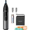 Philips Trimmer Serie 3000 Rifinitore per Peli Di Naso, Orecchie E Sopracciglia
