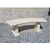 Mondo artistica Panchina Da Esterno, Panca Curva Da Giardino, Seduta In Cemento Marmo L. 148 CM