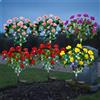 Lampada Commemorativa a Fiori Accensione Automatica Notturna per Cimitero,