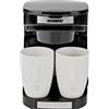 Butler Caffettiera 0.25L 450W 2 Tazze Filtro Riutilizzabile e Spegnimento Automatico