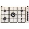 DE LONGHI FLS 59 DD Piano cottura 90cm, 5 fuochi a gas - Avena - FLS59DD