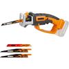 WORX WG894E.9 16mm 20V Seghetto a batteria.6 cm, 2200 spm, 6 cm, 11.76 m/sÂ², 84