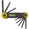 STANLEY® Set Di Chiavi Torx Pieghevoli Stanley Di 8 (Tx9-Tx40) Sta269266