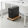 Carrello Porta Case Computer con Ruote Struttura Stabile per Ufficio
