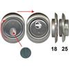 Disec DEFENDER MAGNETICO MAG MONOLITO ANTIACIDO MRM29 CROMO SATINATO mm.68x88x25h....