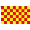 AZ FLAG BANDIERA A SCACCHI ROSSI E GIALLI 150x90cm - BANDIERA SCACCHIERA ROSSA E GIALLA