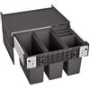 BLANCO 526206 Select II 60/4 - Sistema di raccolta differenziata, colore: Nero