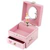 Trousselier - Carillon Ballerina Rosa - Carillon Portagioie Bambina Ragazza - Carillon Bambina - Musica Romeo e Giulietta - Porta Gioie Bambina Regalo Ballerina