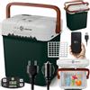 peme Frigorifero Portatile Frigo Campeggio Auto 12v Elettrico 230 v Silenzioso per Camper Freezer USB Congelatori Portatili Congelatore Barca Viaggio Refrigeratore Escursione 22,9 L - Essential