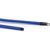 La Briantina Manico Professionale per Scope, in Metallo Plastificato ad Alto Spessore, Lunghezza 130 cm, Blu