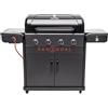 Charbroil Char-Broil Barbecue Ibrido Gas2Coal Special Edition 4 per Gas e Carbone | Ideale per +6 persone, Griglia a gas e carbonella in parallelo, Piastra supplementare in ghisa, Griglie in ghisa rivestita