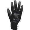 BRILLIANT TOOLS KS Tools 310.0490 Guanti in microtessuto-neri, 7,12paia