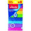 Vileda Microfibre Colors, Panni in Microfibra, Lavabili in Lavatrice, Riutilizza