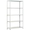 PROMETAL SCAFFALE KIT 5 RIPIANI ASTE INTERE PROMETAL - VERN GRIGIO CM 40X 90 H.CM 200-...