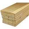 Pircher Listelli perline doghe legno abete 10x200x1cm conf 10 perline copertura in legno