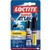 LOCTITE COLLA 'SUPER ATTAK PLASTICA' 2 gr + 4 ml - LOCTITE