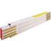 STABILA DOPPIOMETRO LEGNO 617 STABILA - BIANCO/GIALLO DECIMETRI ROSSI MT 2- 10 pezzi