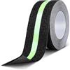 AiQInu Nastro Antiscivolo, 10m x 5cm Nastro Fluorescente Adesivo, Nastro Bagliore Nel Buio, Strisce Antiscivolo, per Scale, Gradini, Pavimenti Scivolosi Interno e Esterno