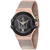 Maserati Orologio Uomo Maserati Potenza R8853108009Bracciale Acciaio Mesh Rosè Nero