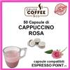 PausaCoffee 50 capsule cialde di CAPPUCCINO ROSA compatibili Lavazza ESPRESSO POINT