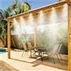 KIT NEBULIZZATORE 10MT ACQUA NEBULIZZAZIONE GAZEBO OMBRELLONE GIARDINO RINFRESCA
