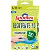 Spontex Guanti Monouso Resistente 40, Guanti in Nitrile Ipoallergenici, 40 Pezzi