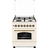 Lar.el CUCINA a Gas LAREL 60X60 4 FUOCHI FORNO A GAS VENTILATO RUSTICA TRIPLA CORONA