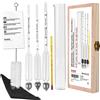 Notimin Kit completo Alcolometro con termometro Set ecologico per misurazione alcool