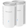 HIKVISION Sistema WiFi Mesh Hikvision DS-3WRM12GC/2 AC1200 Dual Band Gigabit Kit 2 Unità