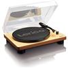 Lenco LS-50 Wood Giradischi in Legno con altoparlanti stereo incorporati,
