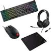 CORSAIR K55 CORE TASTIERA (QWERTY ITALIANO) + HARPOON RGB PRO MOUSE + HS35 V2 SU