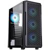 ITEK CASE SIX TRIANGLE - GAMING MIDDLE TOWER, 4X12CM ARGB FAN, USB3, SIDE PANEL