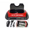 VIDOELETTRONICA DOCK DOCKING STATION HARD DISK 3,5 2,5 SATA IDE 2 HD HDD BOX CASE USB SD TF MS