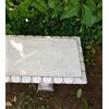 Mondo artistica Panchina Da Esterno, Panca Curva Da Giardino, In Cemento Marmo Antigelo L 148 CM