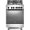 De'Longhi GEMMA 66 ML Cucina con forno Elettrico e piano a Gas Acciaio inox