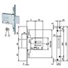 ISEO SERRATURE Serrature da Infilare Doppia Mappa Triplice 663301 70 mm (663301704) Iseo