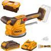 Ingco Ventosa vibrante per piastrelle a batteria 20 V con accessori in Cassetta Ingco