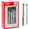 Fischer Tasselli Prolungati SXR 8X80 Z Y Passanti, per Telai, Impalcature, Canal