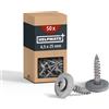 HELPMATE - Viti da tetto autoperforanti 4,5x25 mm in acciaio inox A2-50 viti tes