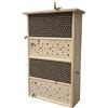 Relaxdays Hotel per api in Legno, da Appendere, 40x26x10,5 cm, Naturale per Giardino e Balcone
