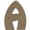 GOMILLE Aladine - Gomilla alfabeto Lettera A - Supporto in legno da dipingere e decorare, ideale per interni, camera da letto, compleanno, legno naturale, 100% francese, misura 8 cm, spessore 6 mm